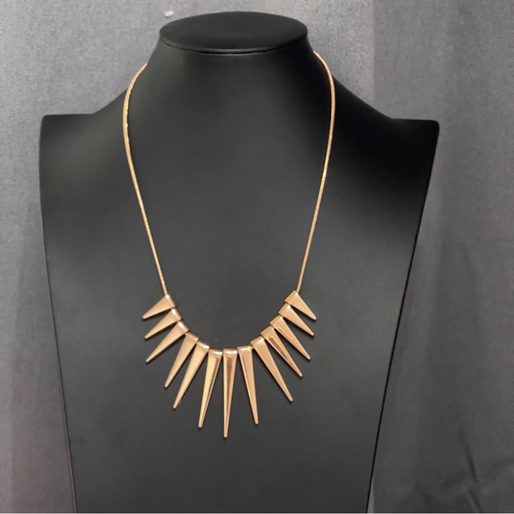 Express Gold-Tone Spike Necklace